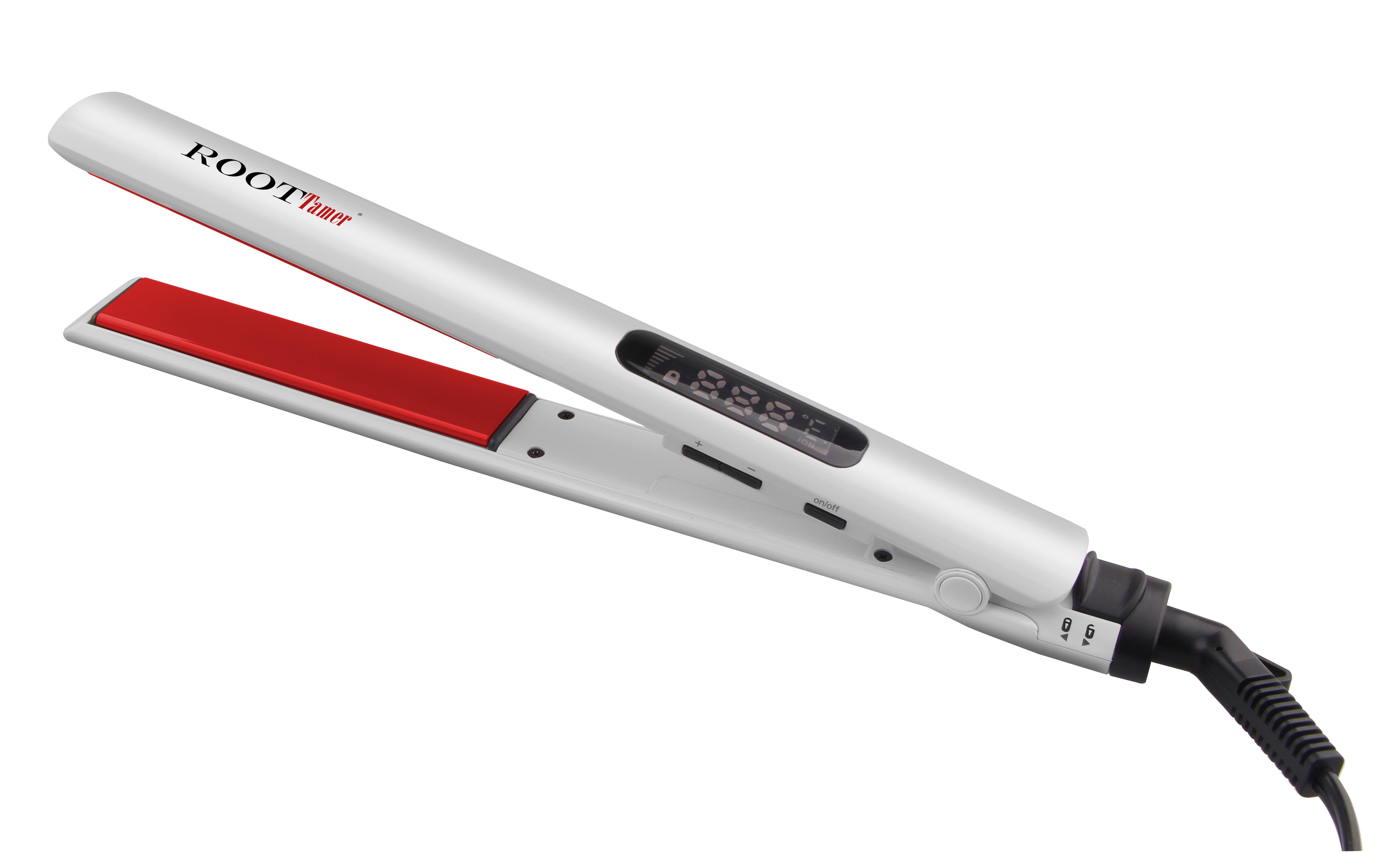 1 Inch (SILVER) RED Plate Flat Iron – ROOTTamer®